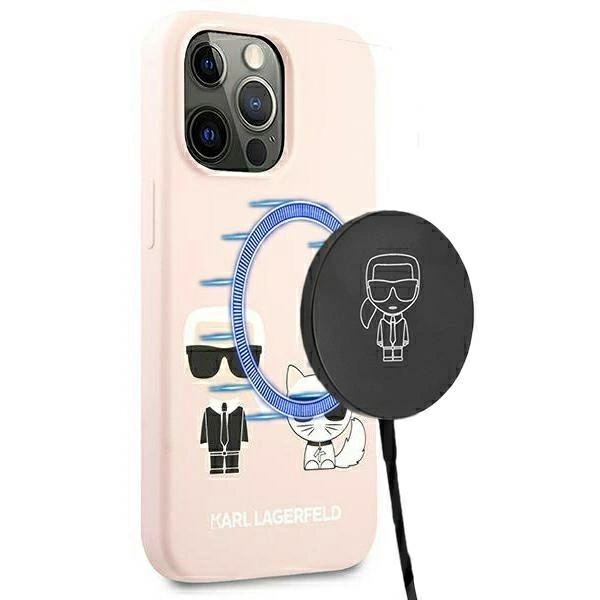 Karl Lagerfeld Silicone Ikonik Karl&Choupette MagSafe telefontok - iPhone 13