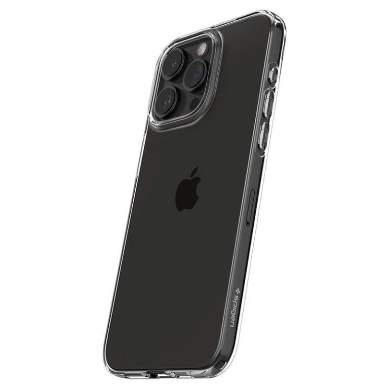 Spigen Crystal Flex telefontok - iPhone 15 Pro Max - átlátszó