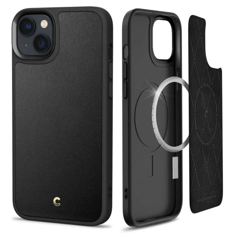 Spigen Cyrill Kajuk Mag telefontok - iPhone 14 Plus - fekete