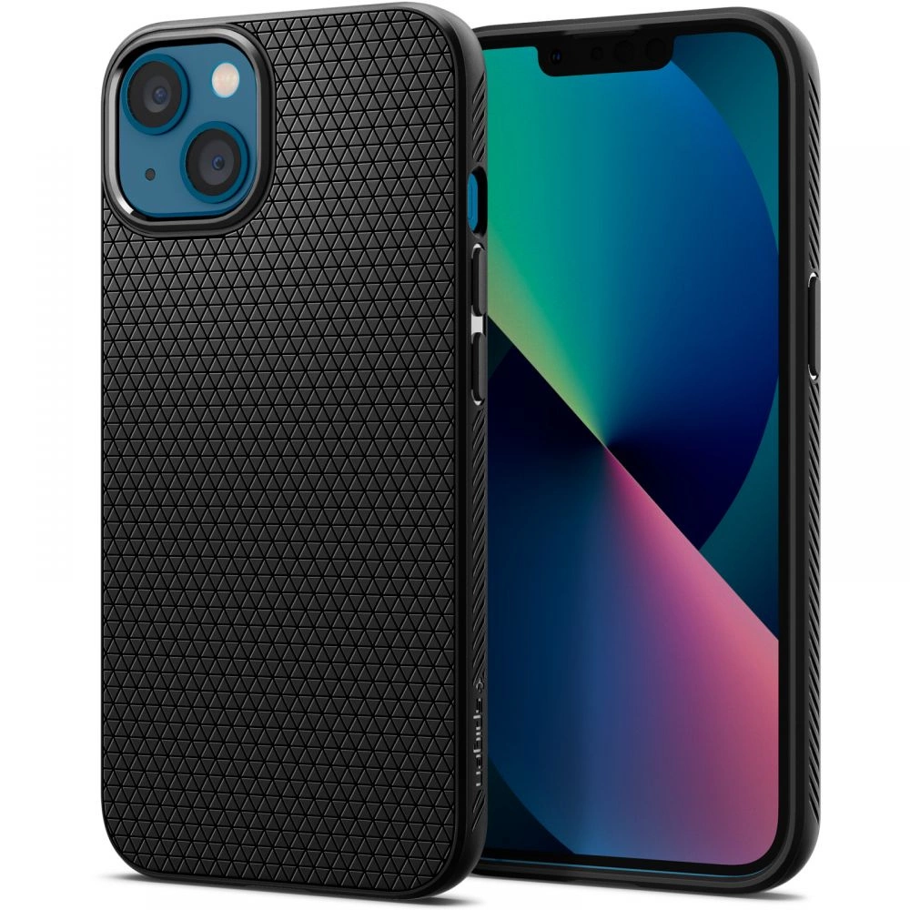 Spigen Liquid Air telefontok - iPhone 13 - fekete Spigen Liquid Air telefontok - iPhone 13 - fekete