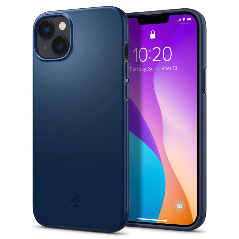 Spigen Thin Fit telefontok - iPhone 14 Plus - kék Spigen Thin Fit telefontok - iPhone 14 Plus - kék