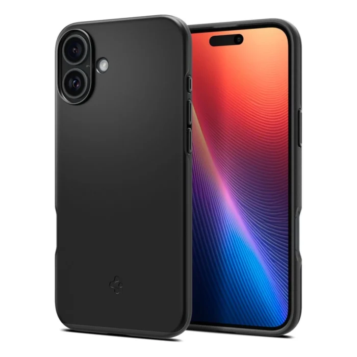 Spigen Thin Fit telefontok - iPhone 16 Plus - fekete