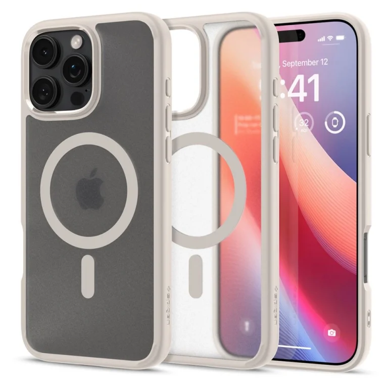 Spigen Ultra Hybrid Mag telefontok - iPhone 16 Pro Max - szürke