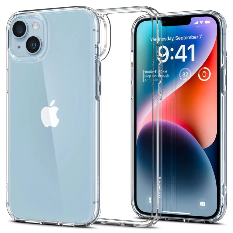 Spigen Ultra Hybrid telefontok - iPhone 14 - átlátszó