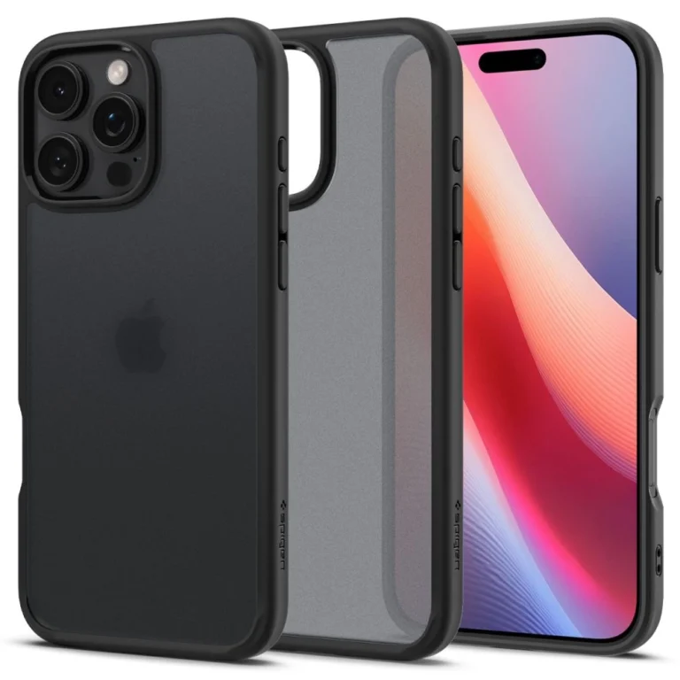 Spigen Ultra Hybrid telefontok - iPhone 16 Pro Max - fekete