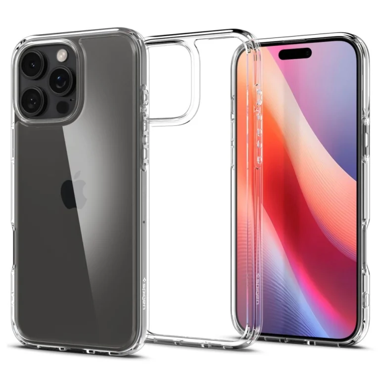 Spigen Ultra Hybrid telefontok - iPhone 16 Pro - átlátszó