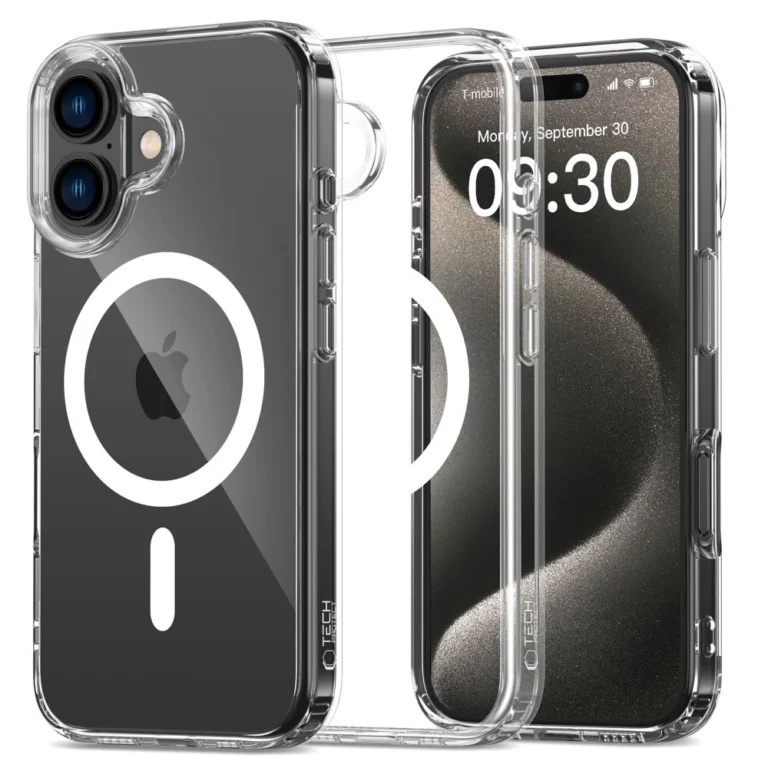 Tech-Protect FlexAir Hybrid MagSafe telefontok - iPhone 16 Plus - átlátszó