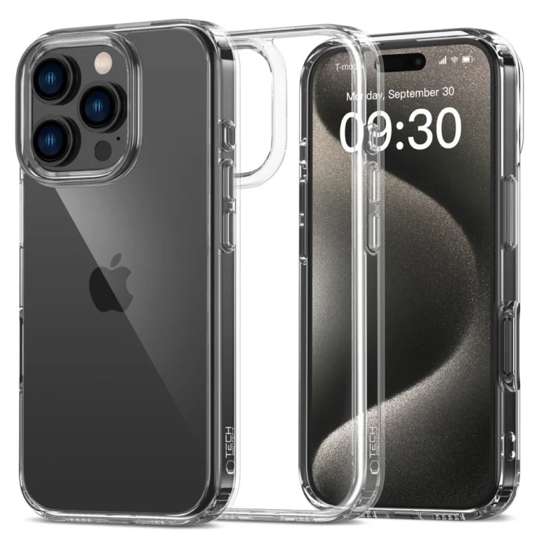 Tech-Protect FlexAir Hybrid telefontok - iPhone 16 Pro Max - átlátszó