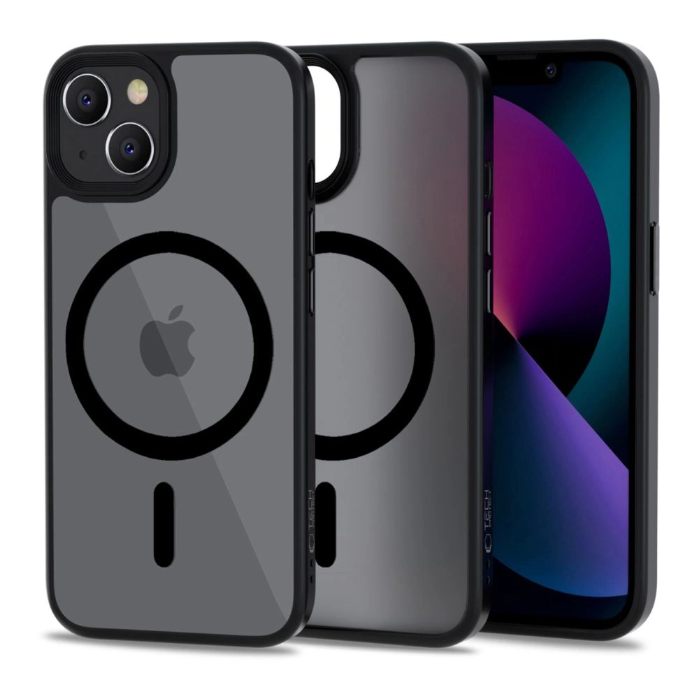 Tech-Protect MagMat MagSafe telefontok - iPhone 13 mini - fekete|átlátszó Tech-Protect MagMat MagSafe telefontok - iPhone 13 mini - fekete|átlátszó
