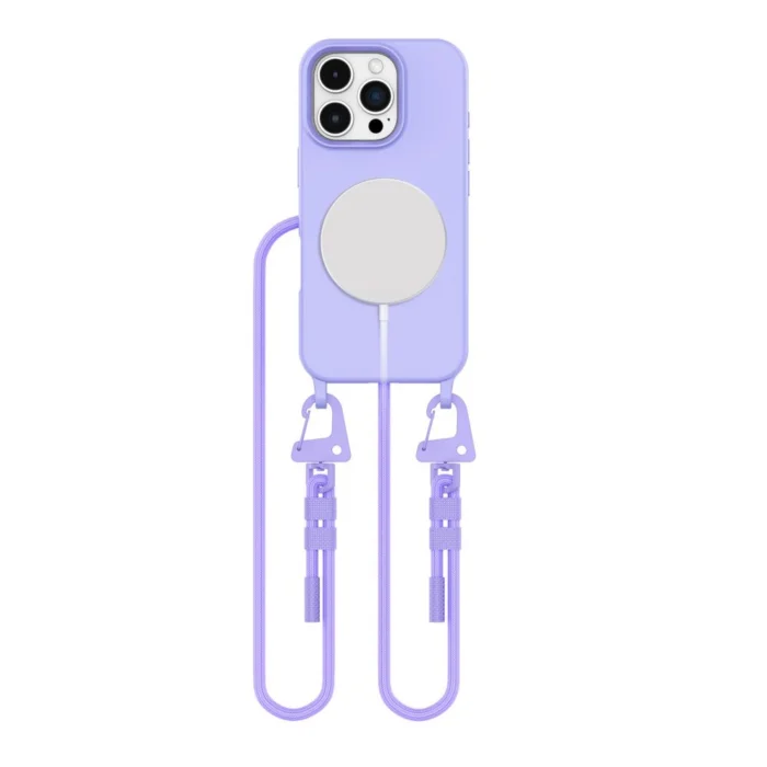 Tech-Protect MagNecklace MagSafe telefontok - iPhone 16 Pro - viola