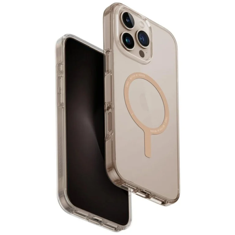 UNIQ Clario Magclick Charging telefontok - iPhone 16 Pro Max - arany