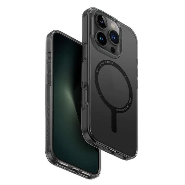 UNIQ Clario Magclick Charging telefontok - iPhone 16 Pro - Semi-transparent