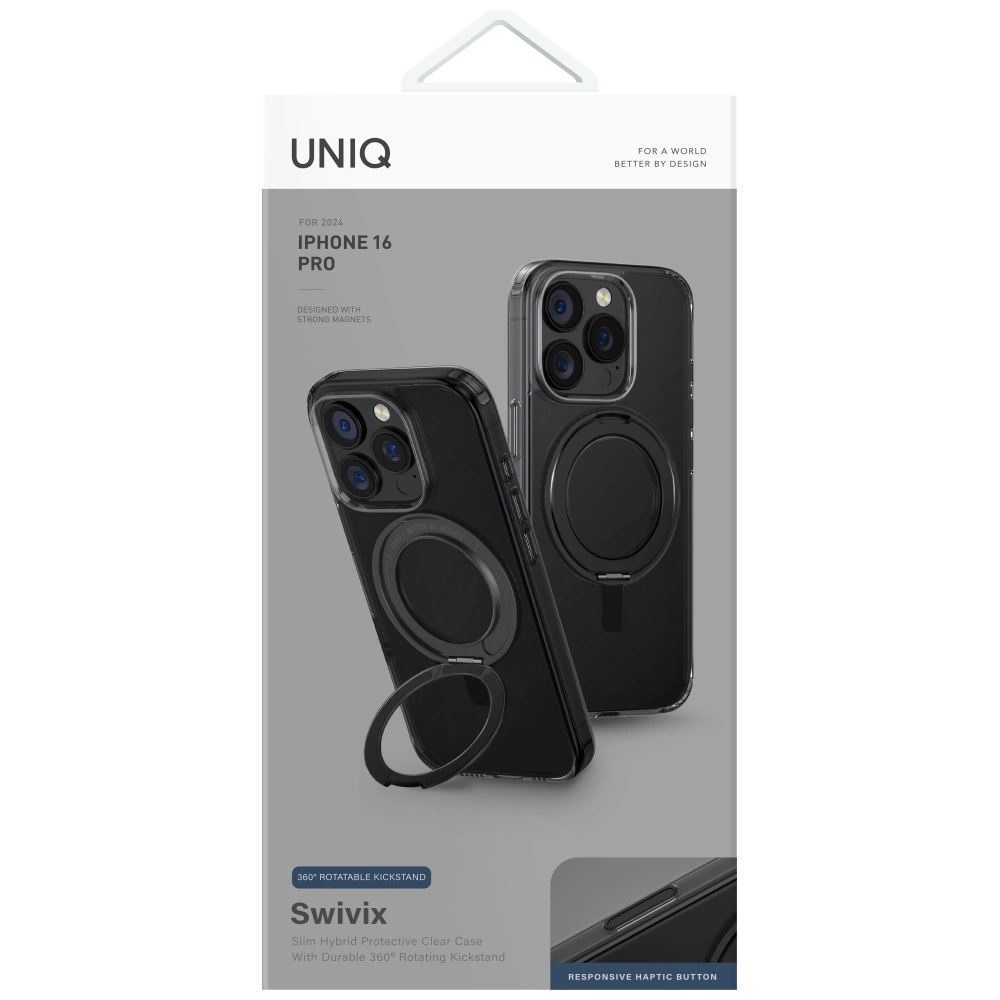 UNIQ-Swivix-360-Rotating-Kickstand-telefontok-iPhone-16-Pro-fekete-4