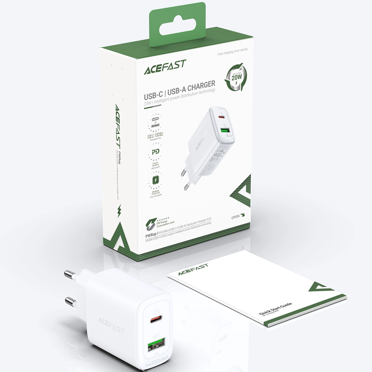 Acefast-A25-halozati-tolto-1x-USB-A-1x-USB-C-20W-feher-13