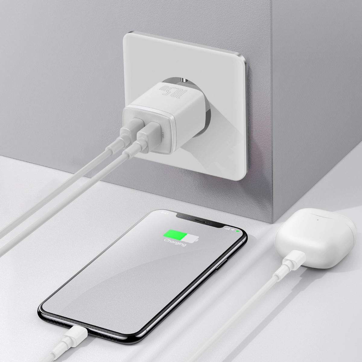 Baseus-Compact-CCXJ010202-halozati-tolto-2x-USB-A-10.5W-feher-8