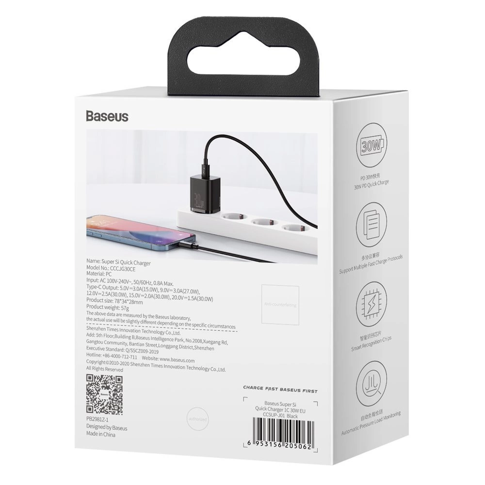 Baseus-Super-Si-CCSUP-J01-halozati-tolto-1x-USB-C-30W-fekete-5