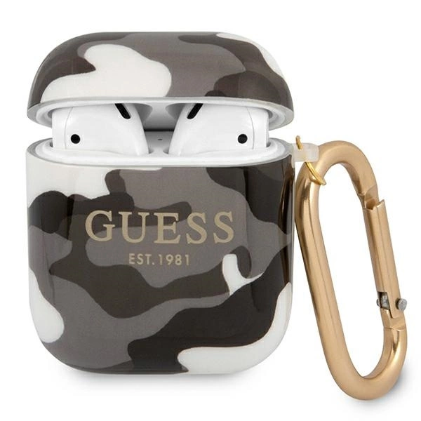 Guess Camo Collection - AirPods tok - fekete