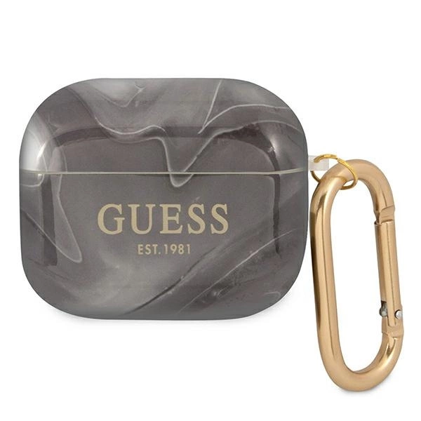 Guess Marble Collection - AirPods 3 tok - fekete