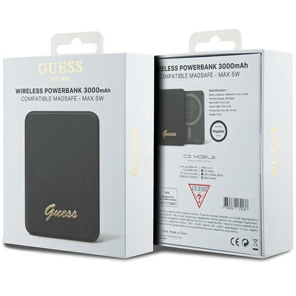 Guess-Metal-Script-Logo-–-powerbank-3000-mAh-MagSafe-5W-–-fekete-4