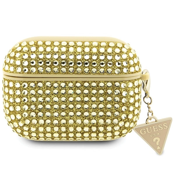 Guess Rhinestone Triangle Charm - AirPods Pro 2 tok - arany