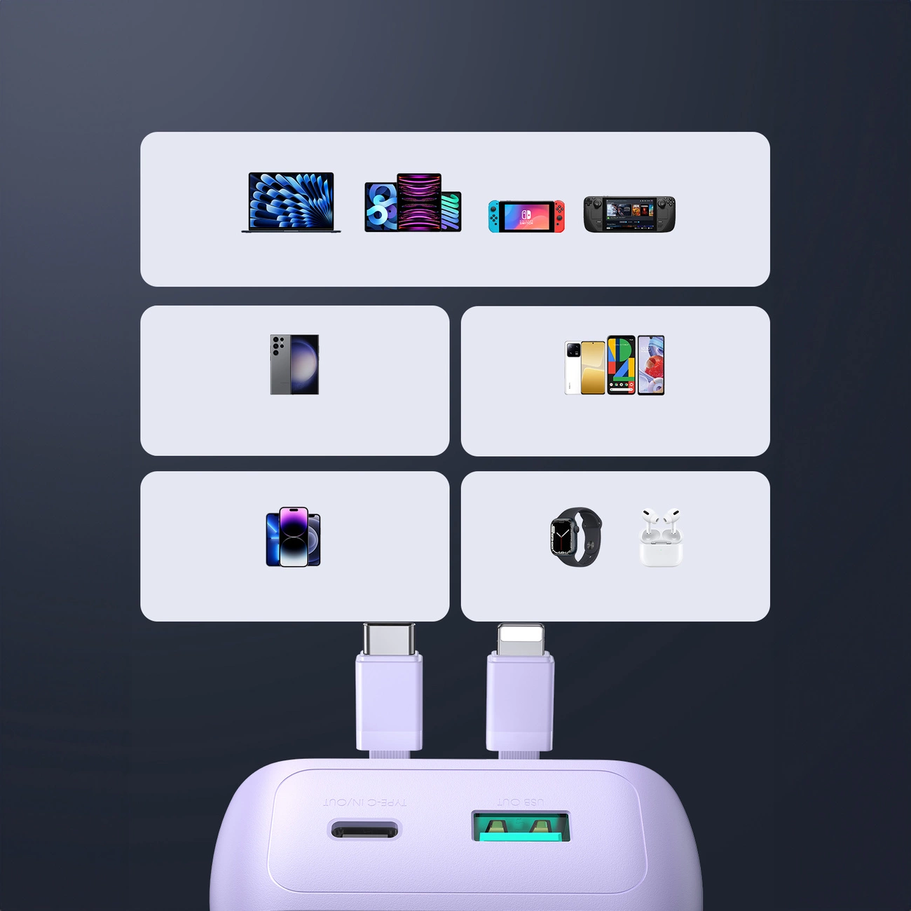 Joyroom-JR-PBC07-–-powerbank-20000-mAh-30W-beepitett-kabelek-–-lila-8