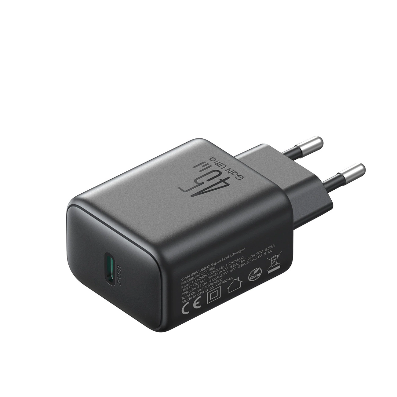 Joyroom-JR-TCG13-halozati-tolto-1x-USB-C-1x-USB-A-45W-fekete-5