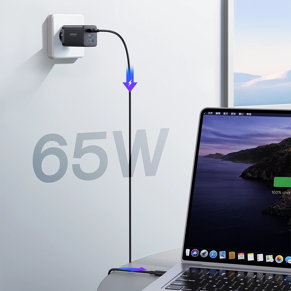 Joyroom-TCG01-halozati-tolto-2x-USB-C-1x-USB-A-USB-C-USB-C-kabel-1.2m-65W-fekete-14