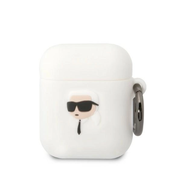Karl Lagerfeld Silicone Karl Head 3D - AirPods tok - fehér