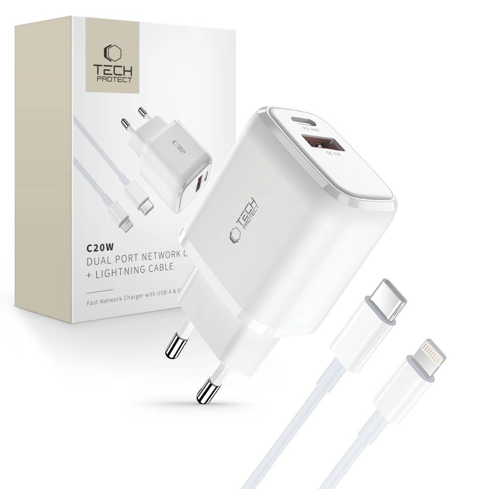 Tech-Protect C20W - hálózati töltő Tech-Protect C20W - hálózati töltő