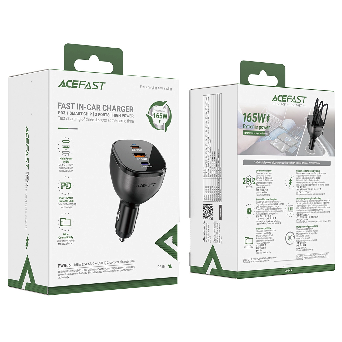 Acefast-B14-–-autos-tolto-2x-USB-C-1x-USB-A-165W-–-fekete-4