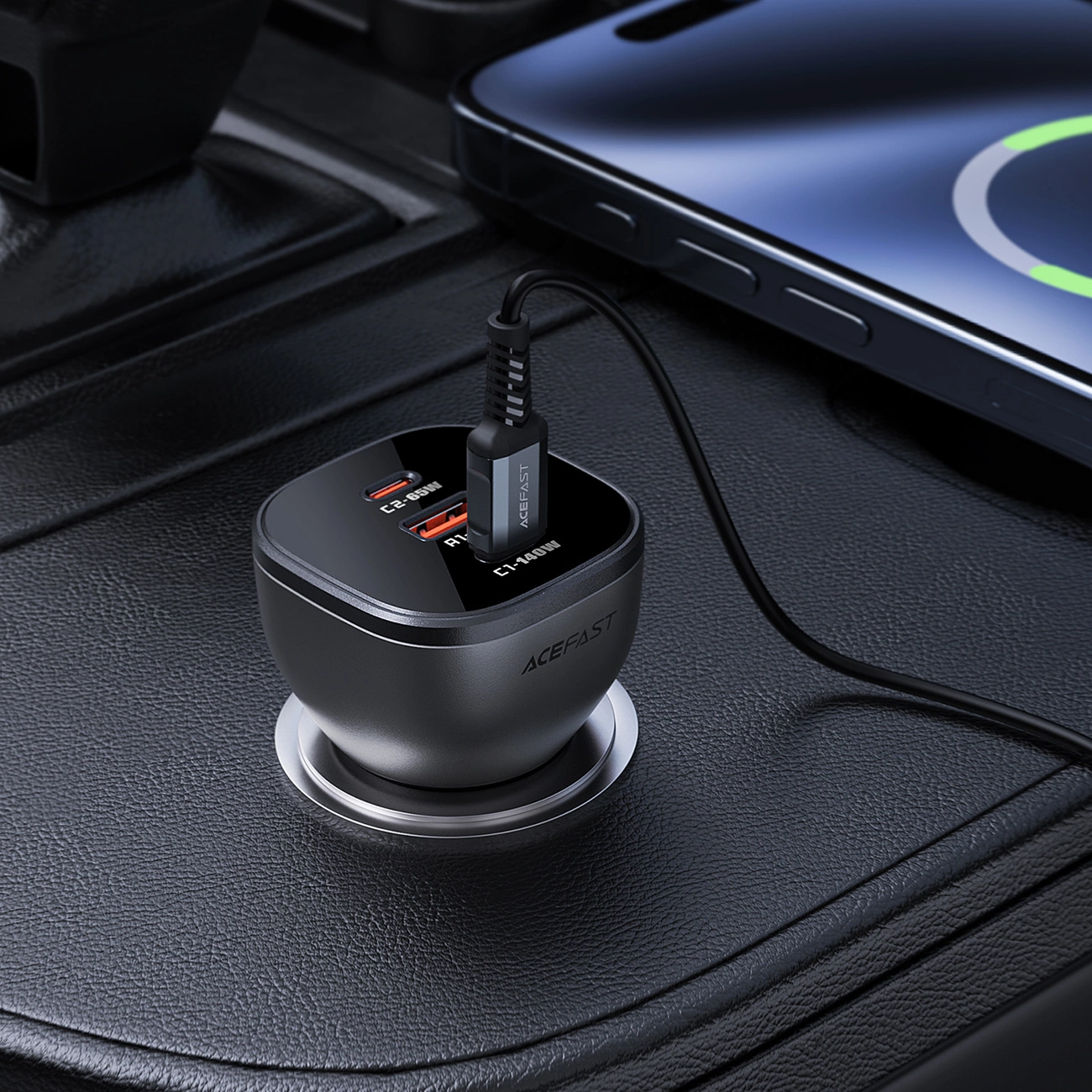 Acefast-B14-–-autos-tolto-2x-USB-C-1x-USB-A-165W-–-fekete-5
