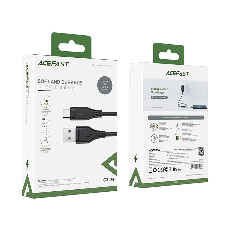 Acefast-C3-04-–-USB-–-USB-C-kabel-–-3A-–-1.2m-–-fekete-4