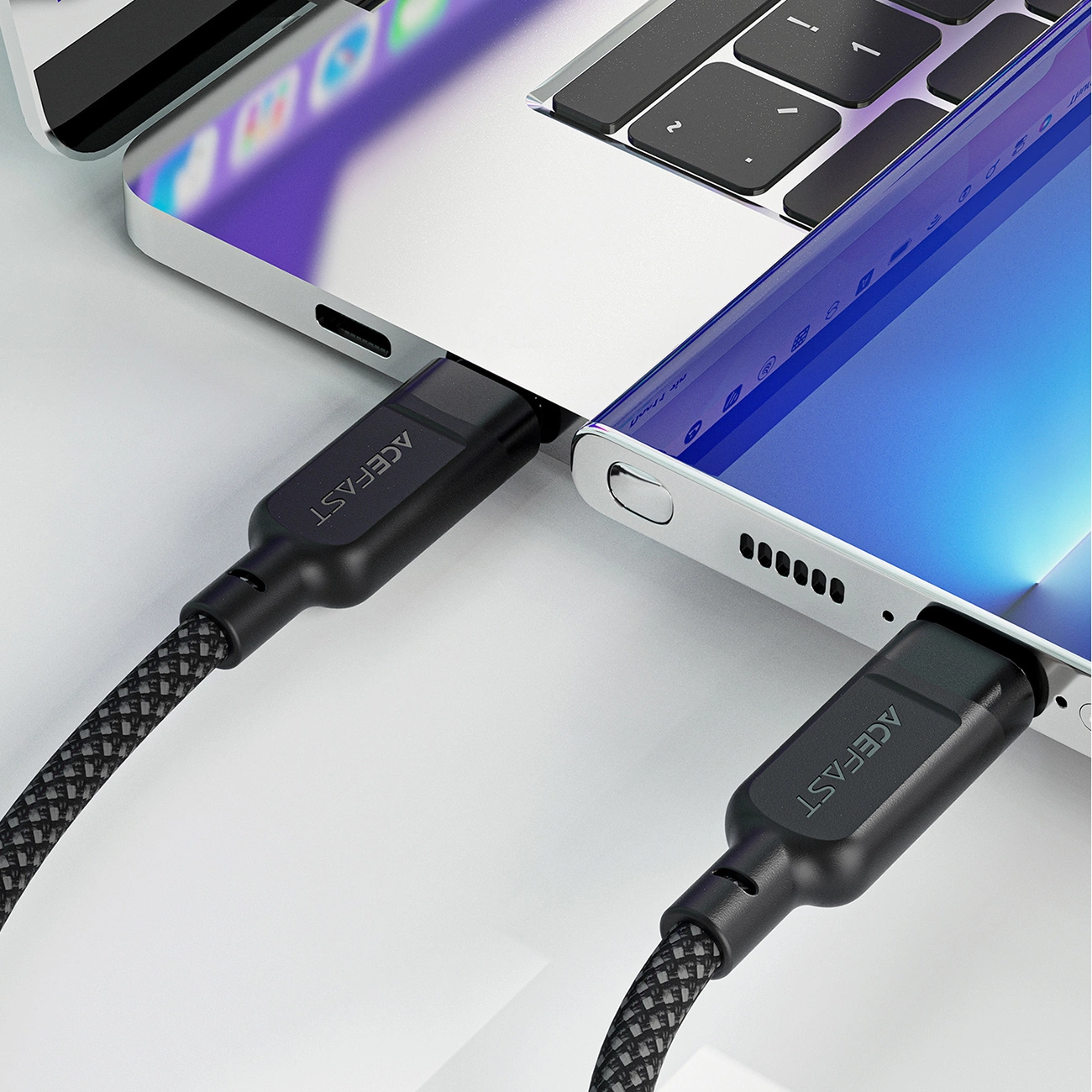 Acefast-C5-–-USB-C-–-USB-C-USB-C-2in1-kabel-–-100W-–-480Mbs-–-fekete-6