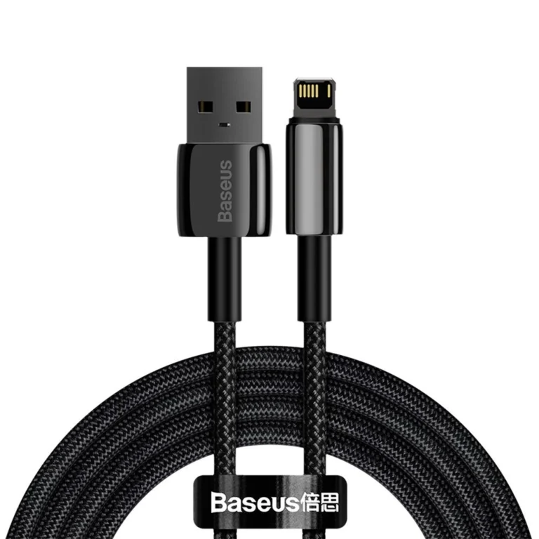 Baseus CALWJ-A01 – USB – Lightning – 2.4A – 2m kábel – fekete