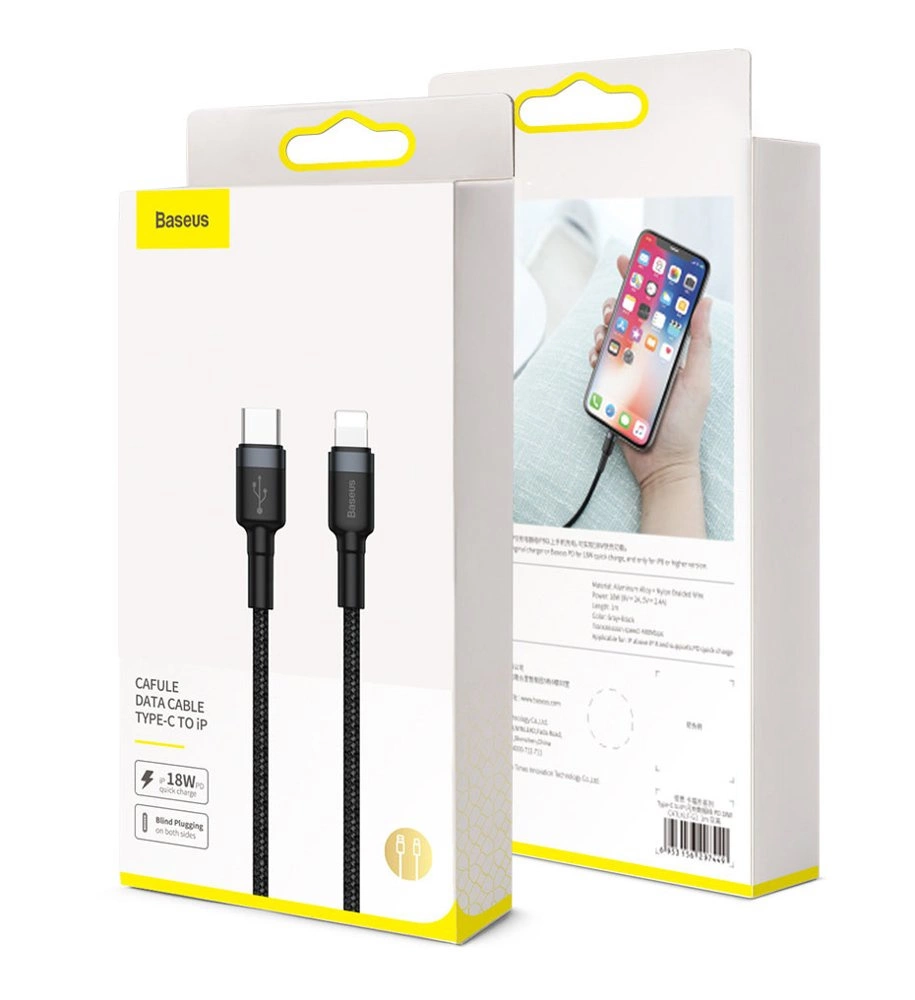 Baseus-CATLKLF-G1-–-Lightning-–-USB-C-–-PD-–-QC-–-18W-–-1m-kabel-–-fekete-szurke-16
