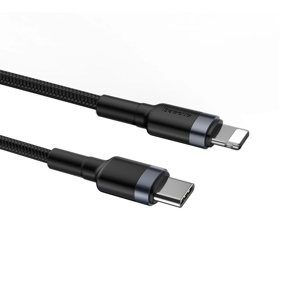 Baseus-CATLKLF-G1-–-Lightning-–-USB-C-–-PD-–-QC-–-18W-–-1m-kabel-–-fekete-szurke-3