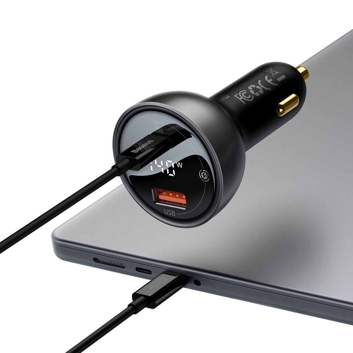 140W + USB-C kábel (1m) – fekete 140W + USB-C kábel (1m) – fekete