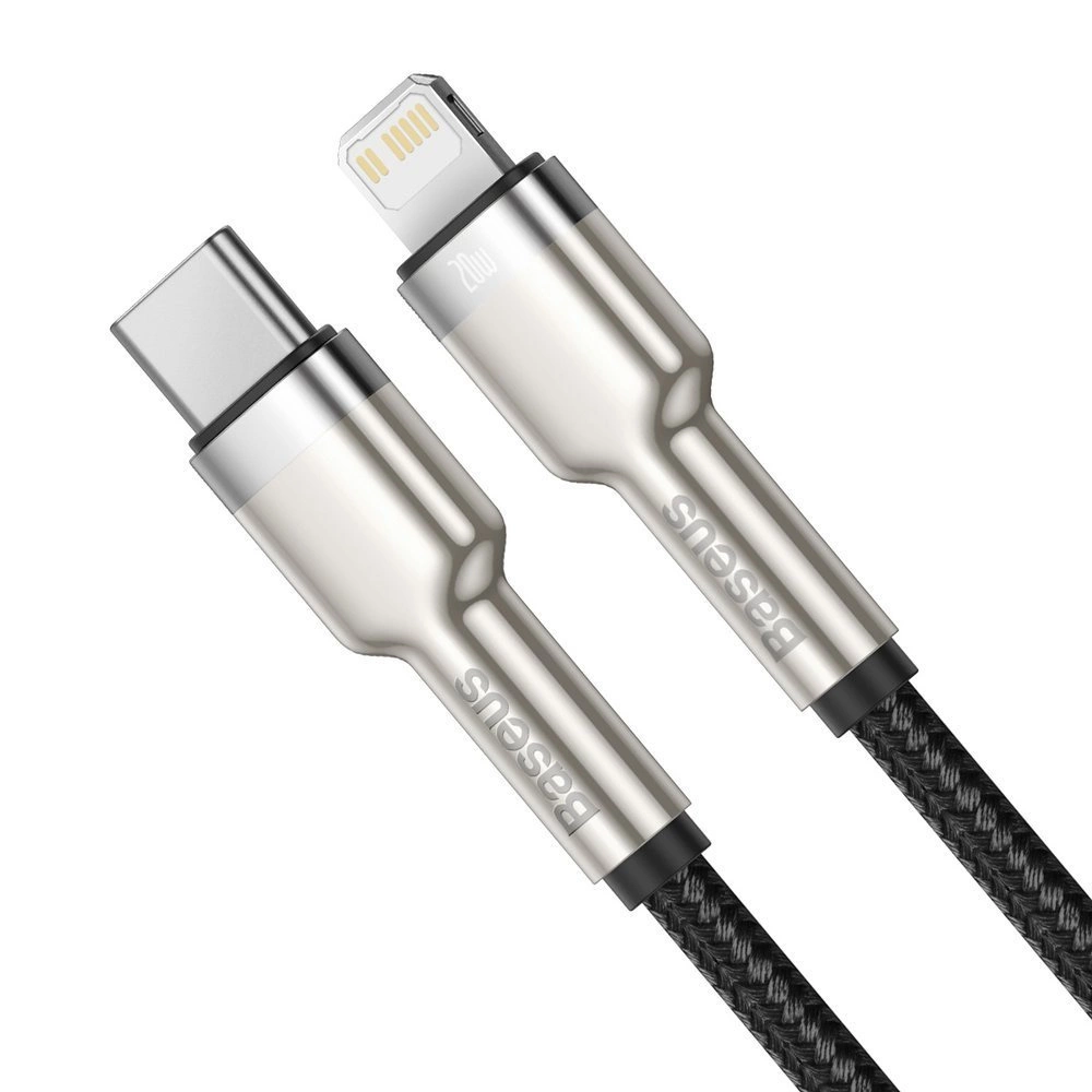 Baseus-Cafule-Series-Metal-Data-–-USB-C-–-Lightning-–-PD-–-20W-–-1m-kabel-–-fekete-1