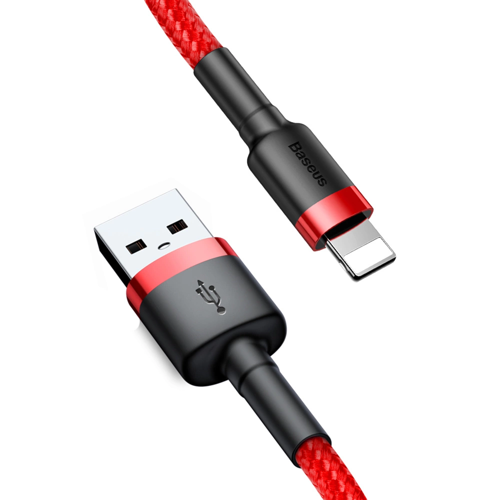 Baseus-Cafule-–-USB-A-Lightning-kabel-QC-3.0-2.4A-1m-–-piros-4