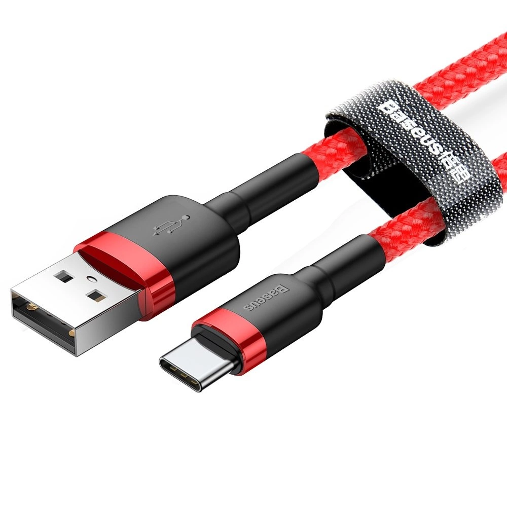 Baseus-Cafule-–-USB-A-–-USB-C-–-QC-3.0-–-2A-–-3m-fonott-boritasu-kabel-–-piros-2