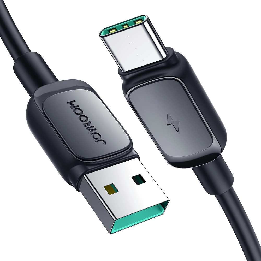 Joyroom Multi-Color Series A14 – USB-A – USB-C kábel – 3A – 1.2m – fekete Joyroom Multi-Color Series A14 – USB-A – USB-C kábel – 3A – 1.2m – fekete
