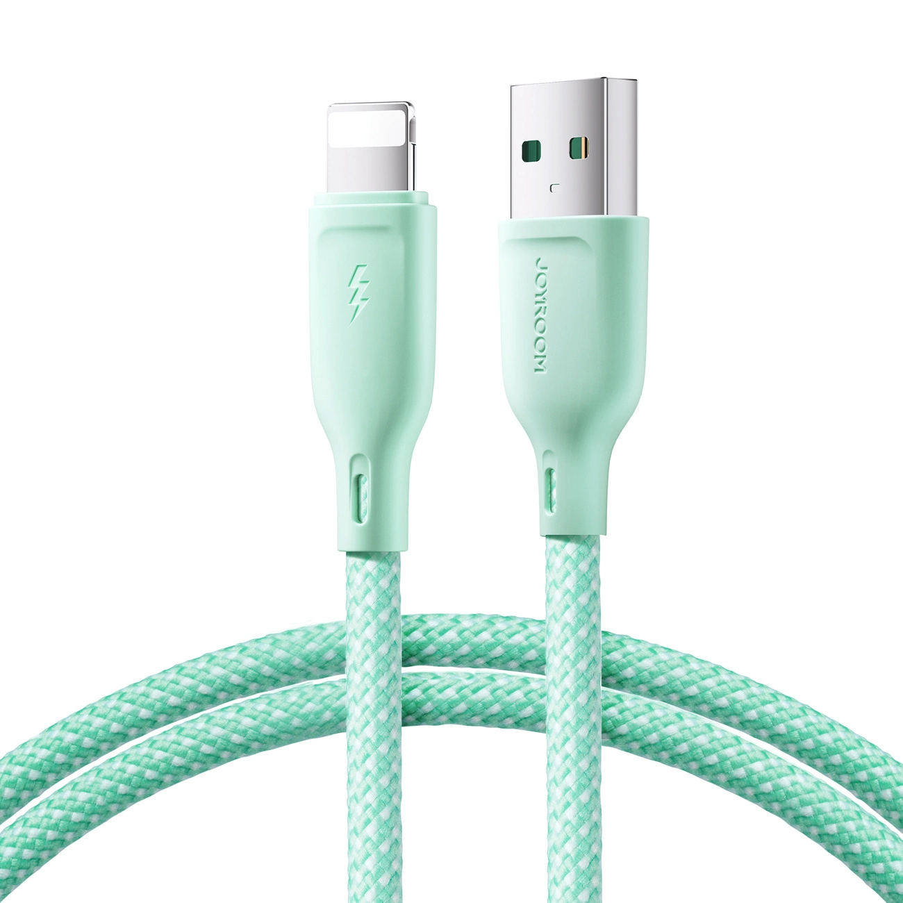 Joyroom Multi-Color Series S-A34 – USB-A – Lightning kábel – 3A – 1m – zöld Joyroom Multi-Color Series S-A34 – USB-A – Lightning kábel – 3A – 1m – zöld
