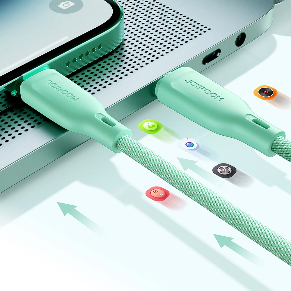 Joyroom-Multi-Color-Series-S-A34-–-USB-A-–-USB-C-kabel-–-100W-–-1m-–-zold-6