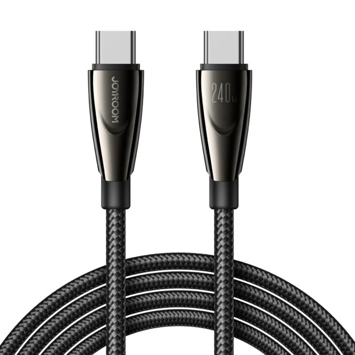 Joyroom Pioneer Series SA31-CC5 – USB-C – USB-C kábel – 240W – 1.2m – fekete