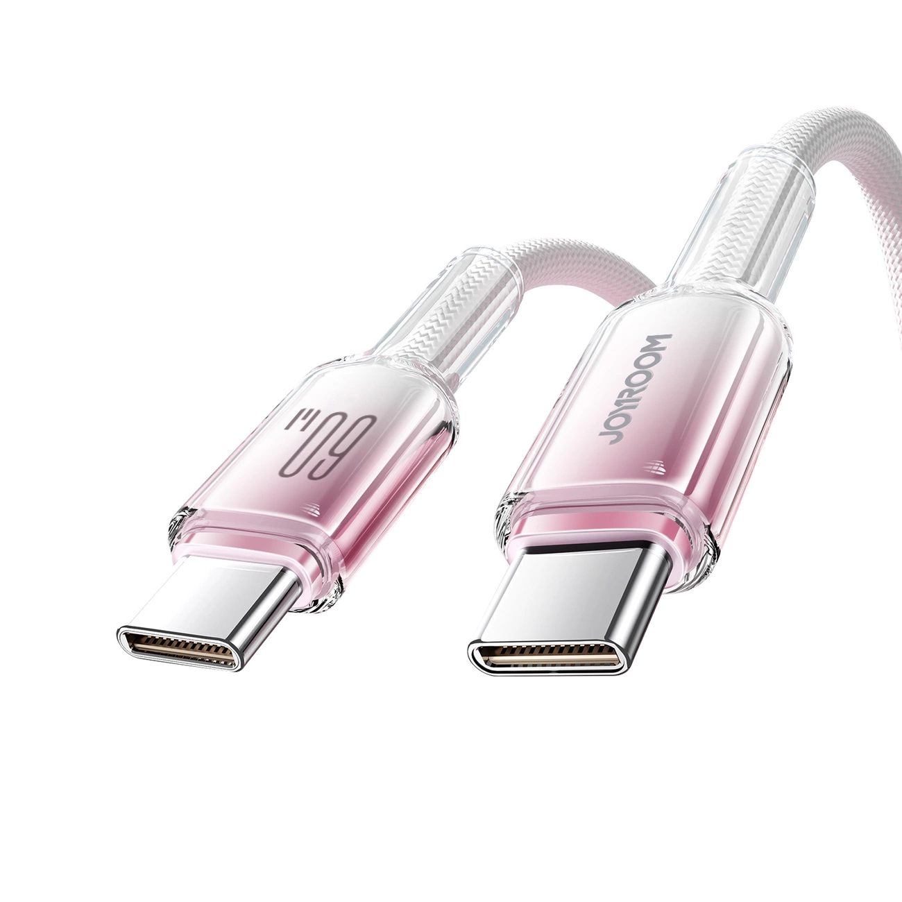 Joyroom-S-A42-Crystal-Clear-Series-–-USB-C-–-USB-C-kabel-–-60W-–-1.2m-–-feher-1
