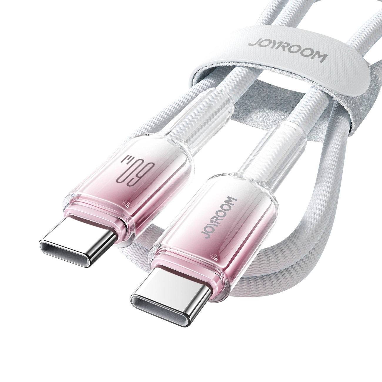 Joyroom-S-A42-Crystal-Clear-Series-–-USB-C-–-USB-C-kabel-–-60W-–-1.2m-–-feher-4