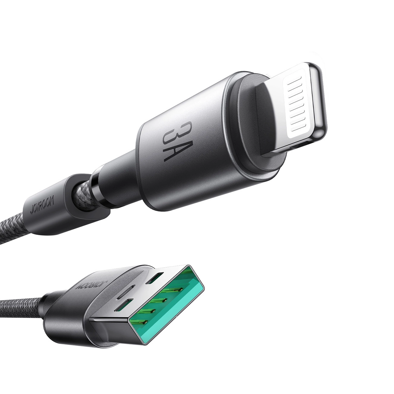 Joyroom-S-A50-Unlimited-Series-–-USB-A-–-Lightning-kabel-magneses-rendezovel-–-3A-–-1.2m-–-szurke-2