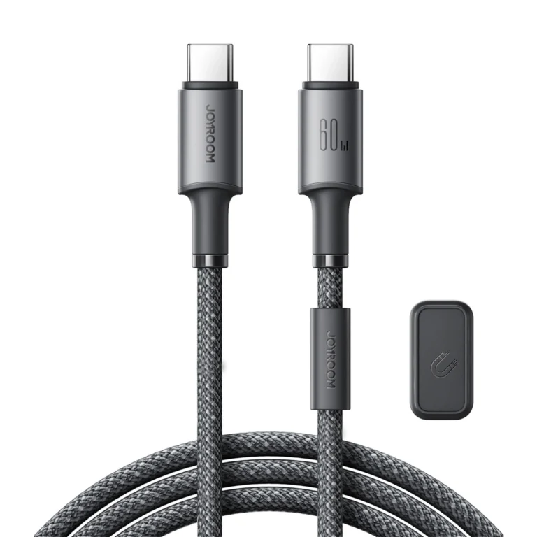 Joyroom S-A50 Unlimited Series – USB-C – USB-C kábel mágneses rendezővel – 60W – 1.2m – szürke