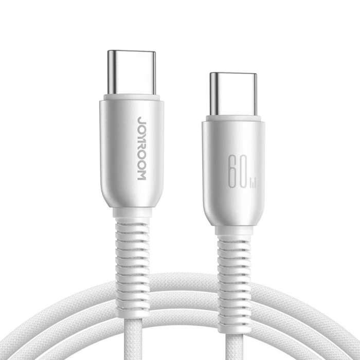 Joyroom S-A51 Cutting-Edge Series – USB-C – USB-C kábel – 60W – 1.2m – világosszürke