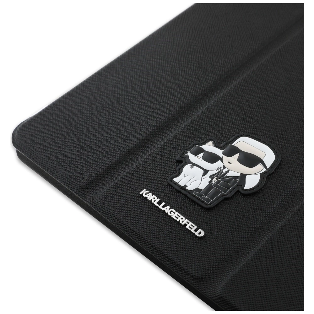 Karl-Lagerfeld-Saffiano-Magnetic-Karl-Choupette-iPad-tok-iPad-Air-13-2024-1-gen.-fekete-6
